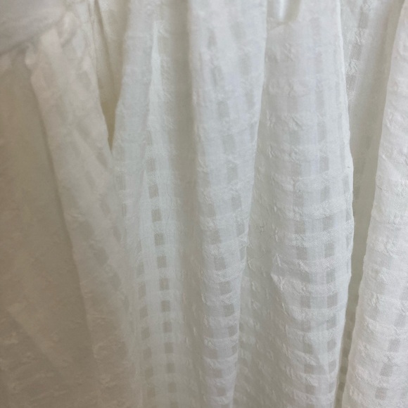 Anthropologie Maeve White Sleeveless babydoll blouse - Picture 6 of 6